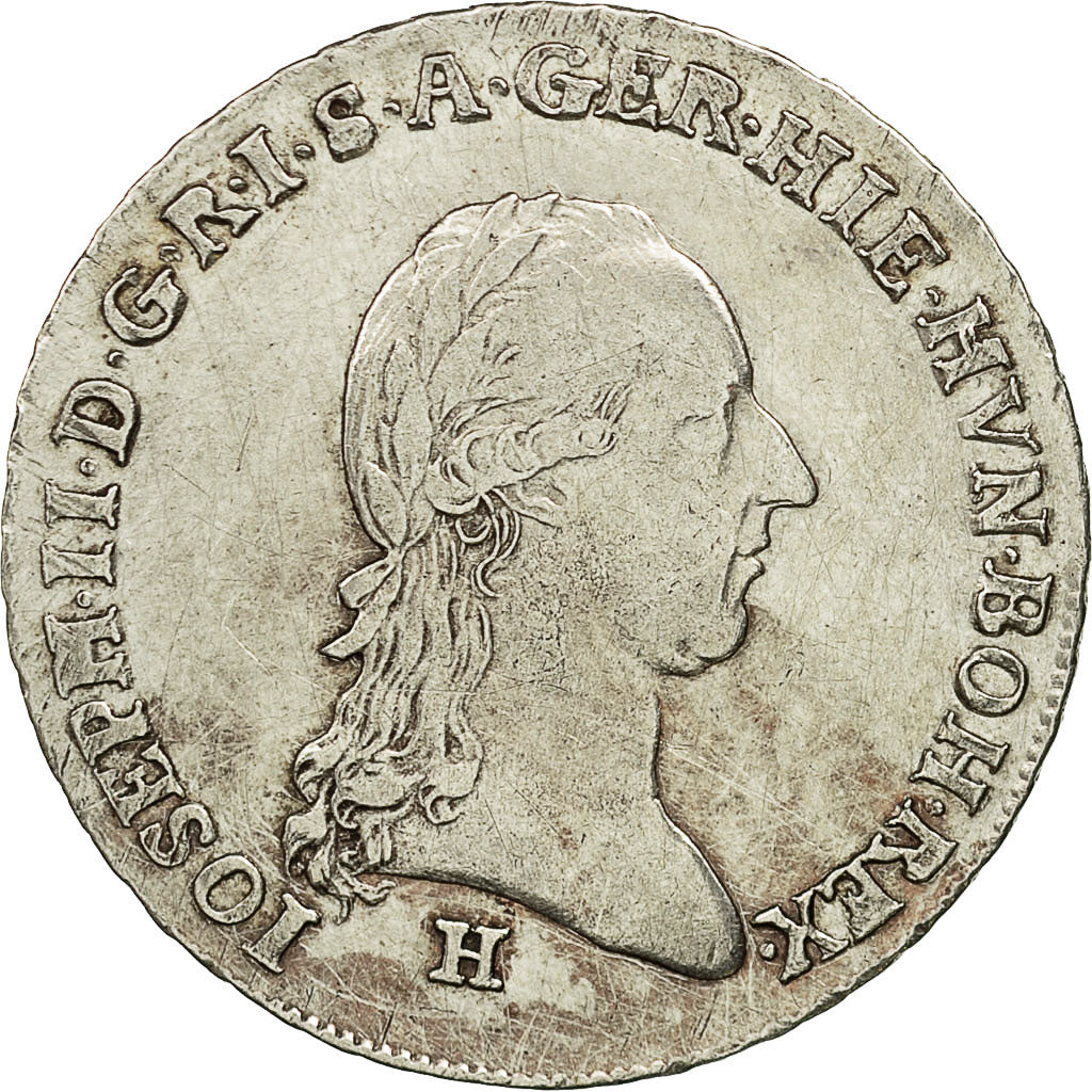 Coin, AUSTRIAN NETHERLANDS, Joseph II, 1/4 Kronenthaler, 1788, Günzburg