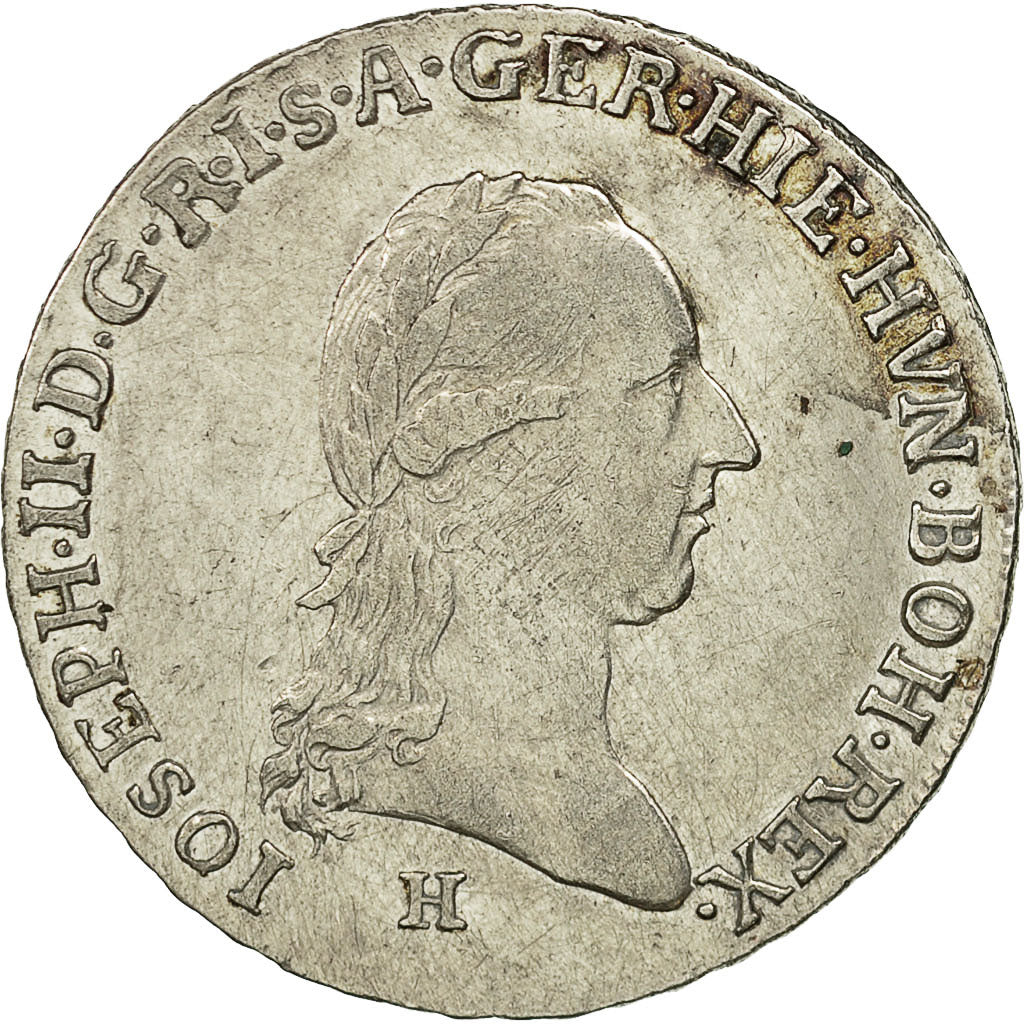 Coin, AUSTRIAN NETHERLANDS, Joseph II, 1/4 Kronenthaler, 1788, Günzburg
