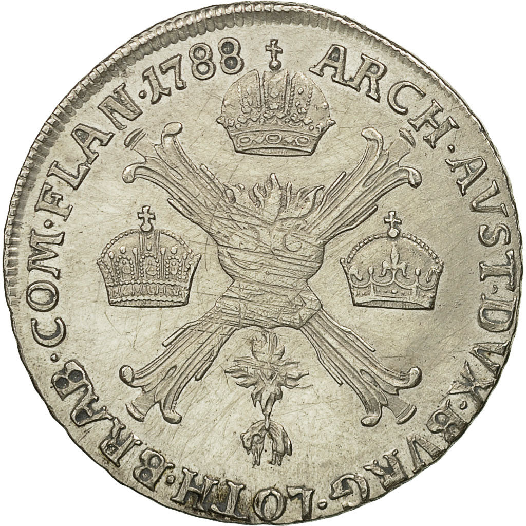 Coin, AUSTRIAN NETHERLANDS, Joseph II, 1/4 Kronenthaler, 1788, Günzburg