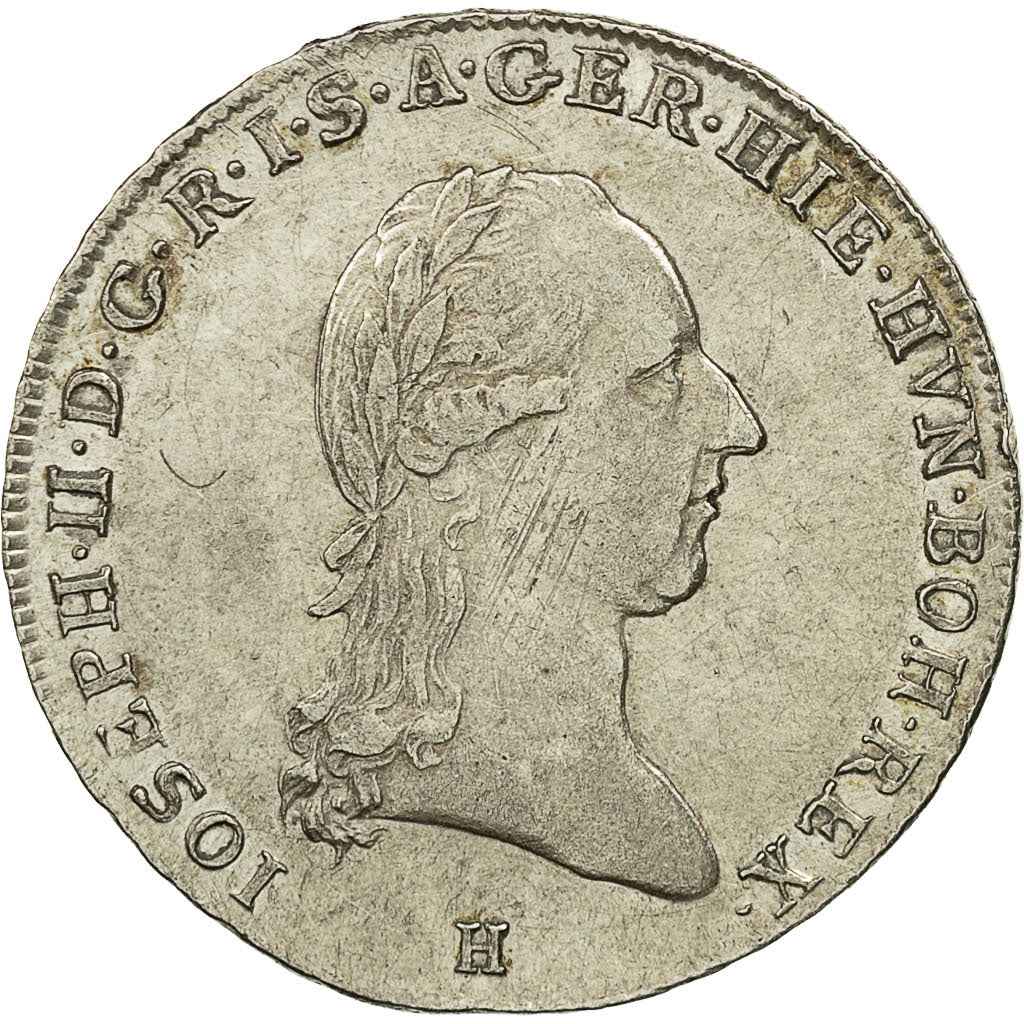 Coin, AUSTRIAN NETHERLANDS, Joseph II, 1/4 Kronenthaler, 1788, Günzburg