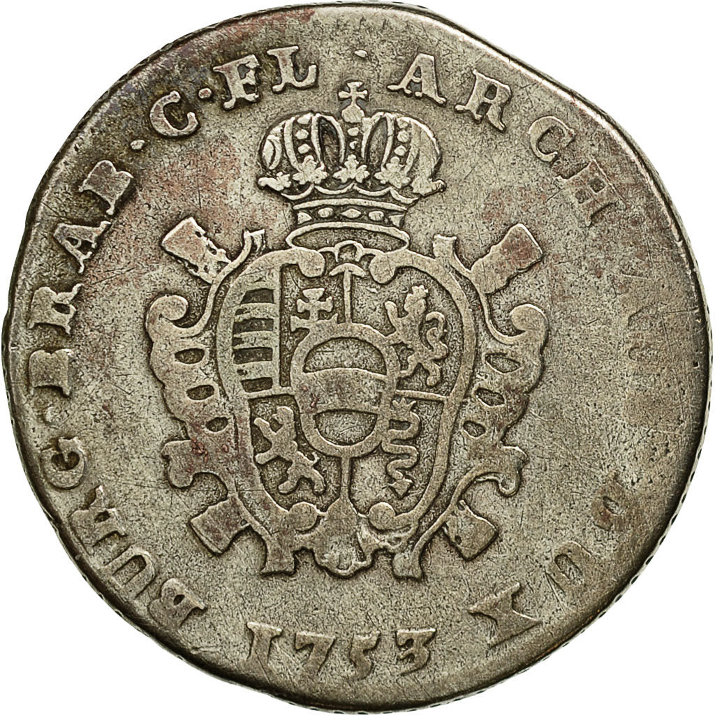 Coin, AUSTRIAN NETHERLANDS, Maria Theresa, 2 Escalins, 2 Schellings, 1753