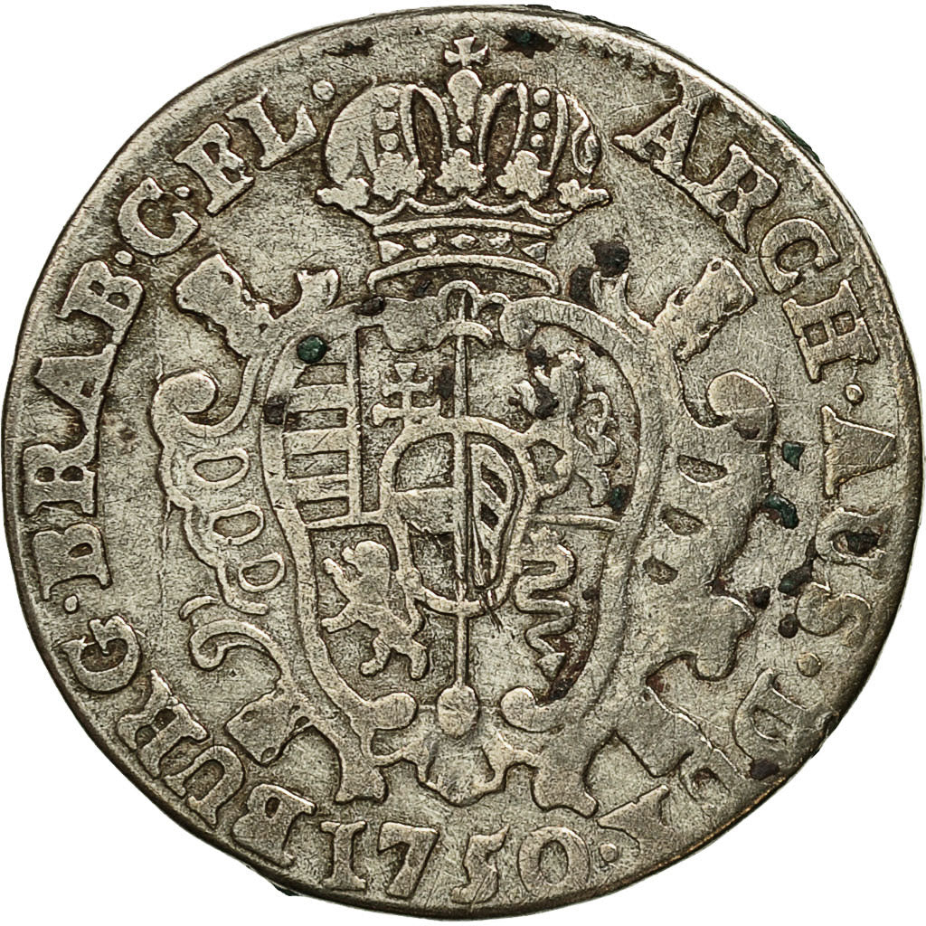 Coin, AUSTRIAN NETHERLANDS, Maria Theresa, Escalin, Schelling, 1750, Bruges