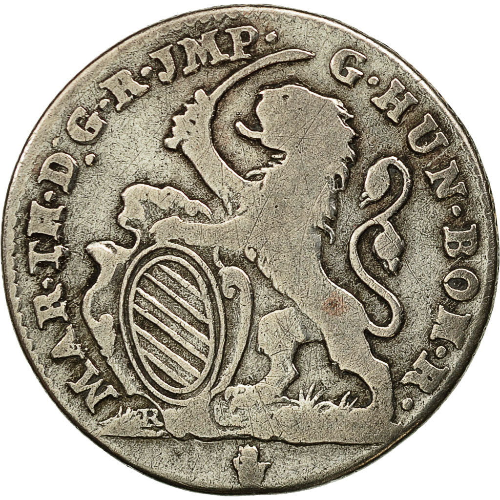 Coin, AUSTRIAN NETHERLANDS, Maria Theresa, Escalin, Schelling, 1752, Antwerp