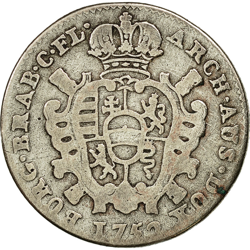 Coin, AUSTRIAN NETHERLANDS, Maria Theresa, Escalin, Schelling, 1752, Antwerp