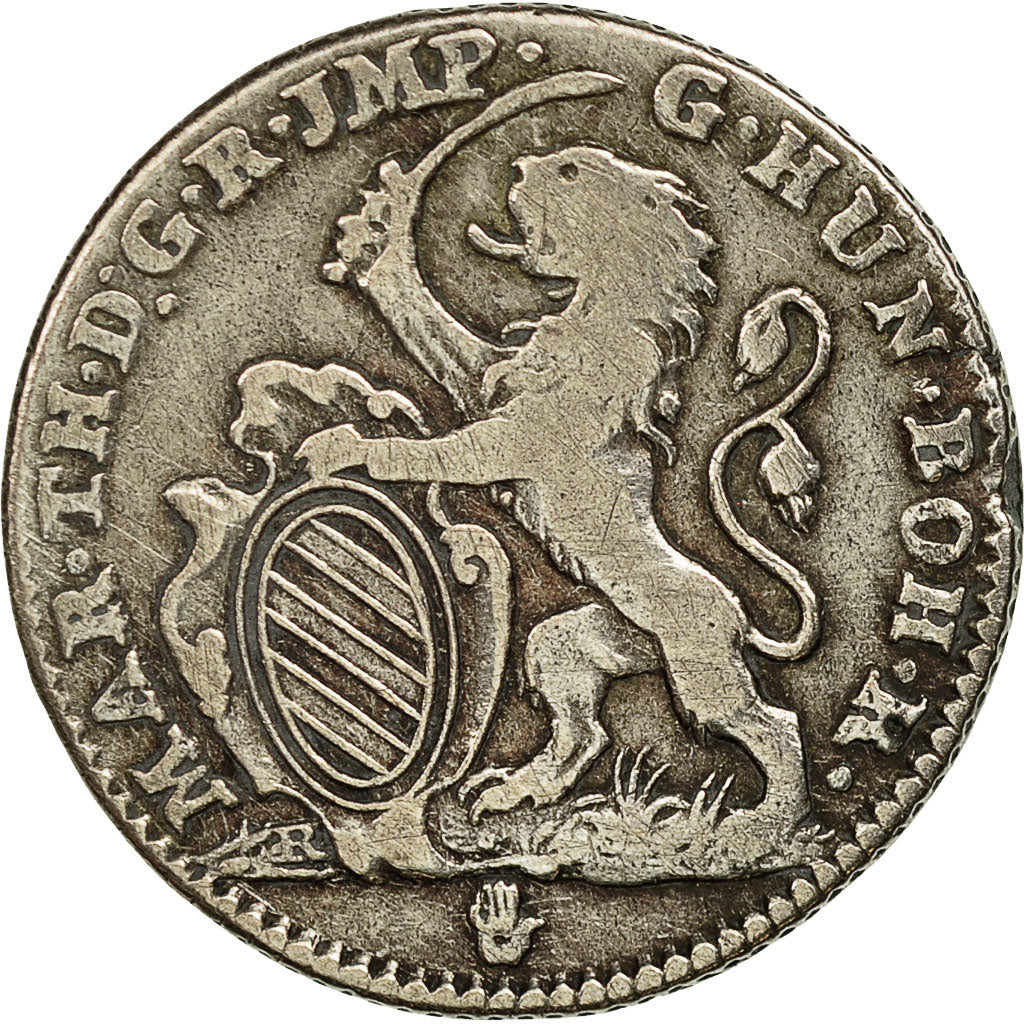 Moneta, Paesi Bassi austriaci, Maria Theresa, Escalin, Schelling, 1752, Antwerp