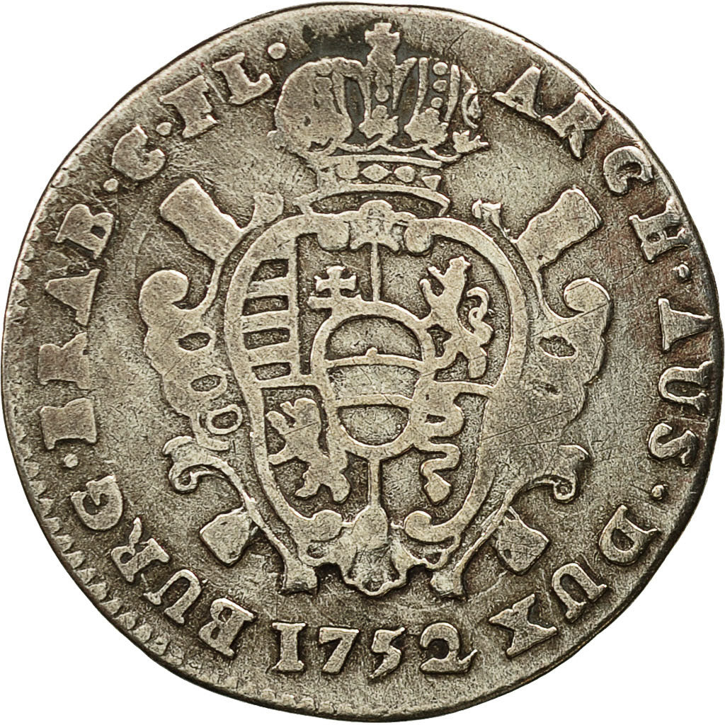Coin, AUSTRIAN NETHERLANDS, Maria Theresa, Escalin, Schelling, 1752, Bruges