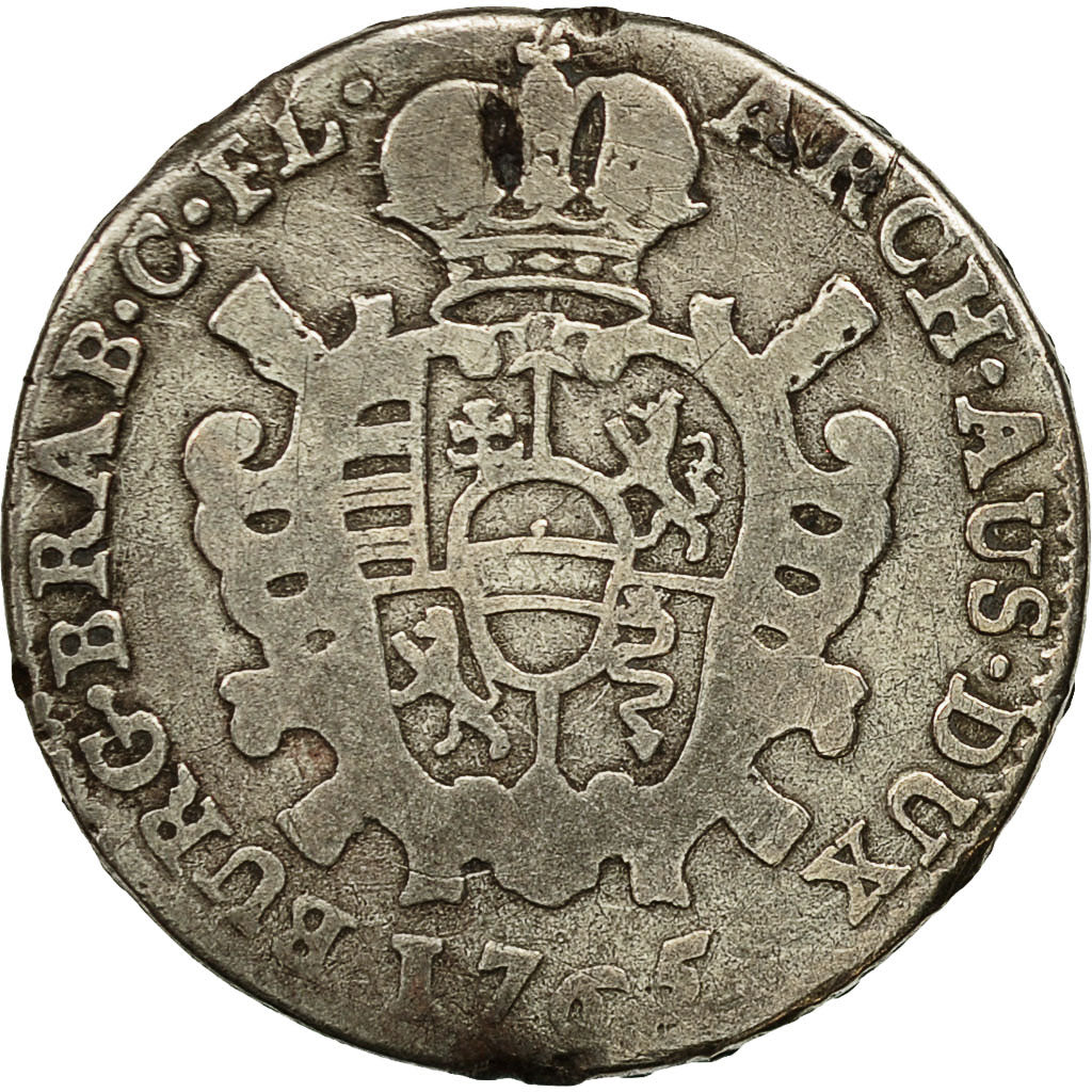 Coin, AUSTRIAN NETHERLANDS, Maria Theresa, Escalin, Schelling, 1765, Brussels