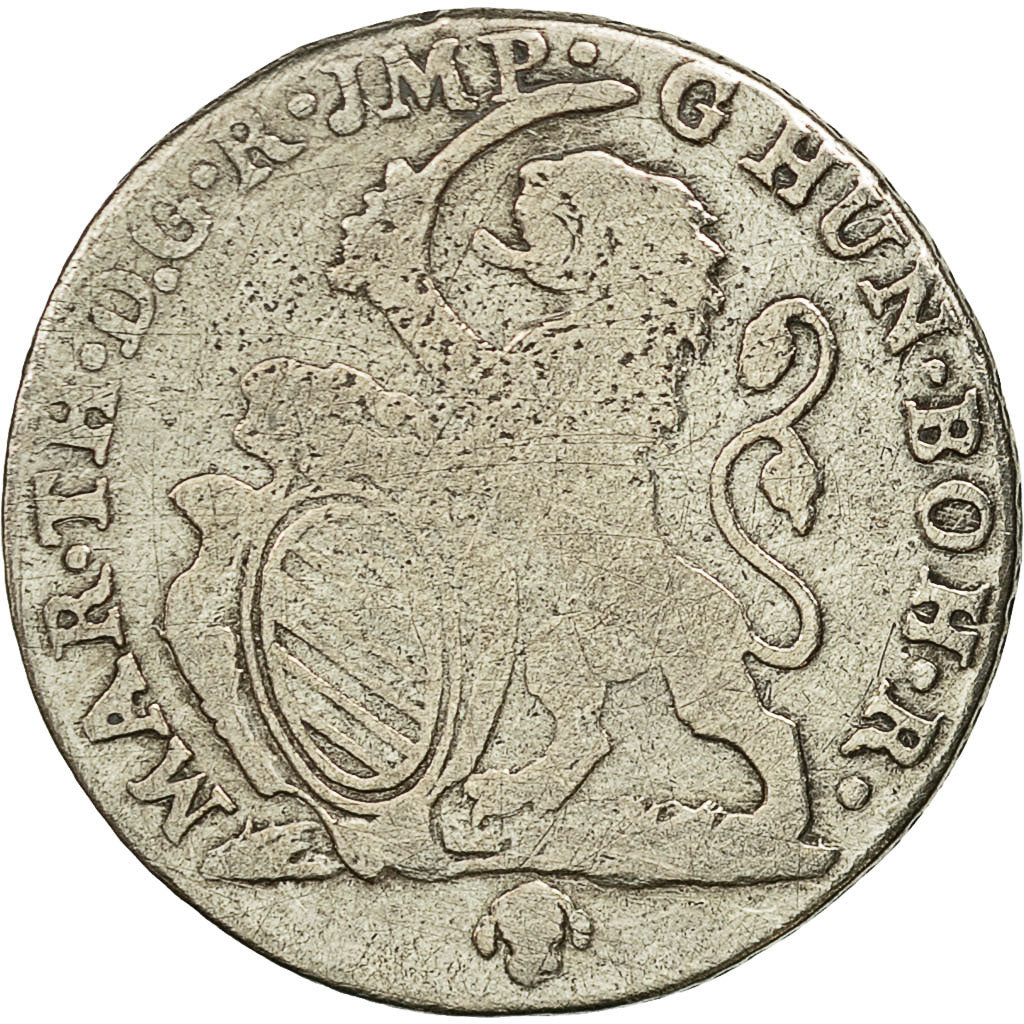 Coin, AUSTRIAN NETHERLANDS, Maria Theresa, Escalin, Schelling, 1766, Brussels
