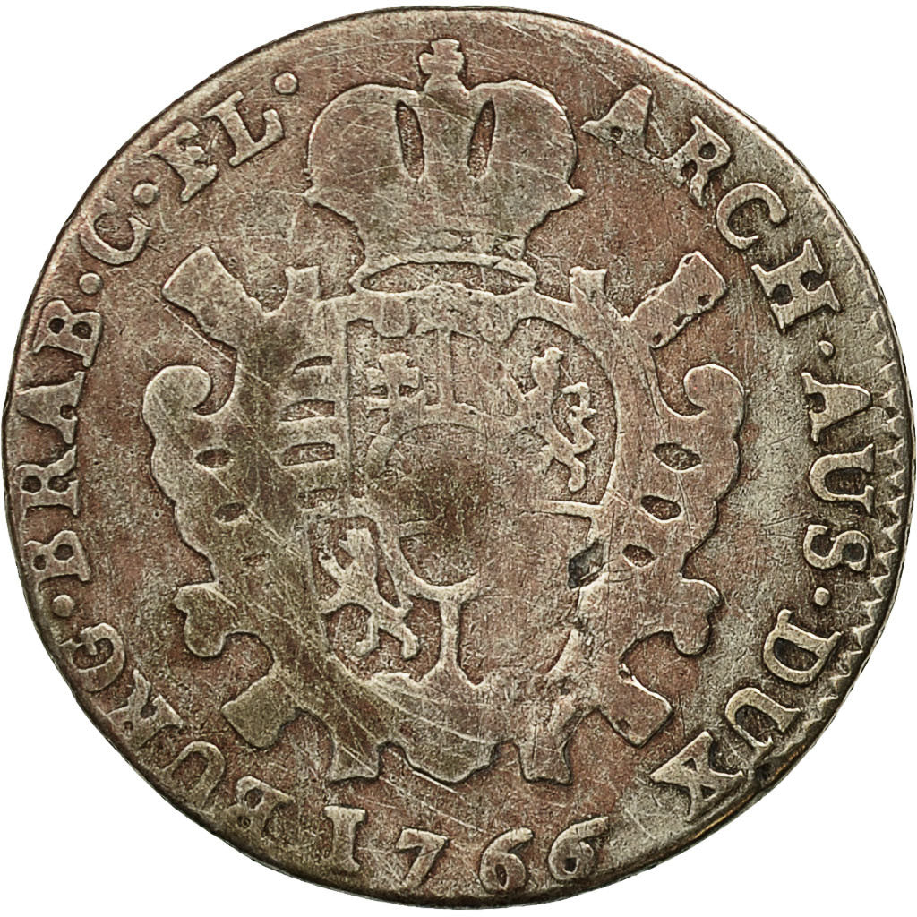 Coin, AUSTRIAN NETHERLANDS, Maria Theresa, Escalin, Schelling, 1766, Brussels