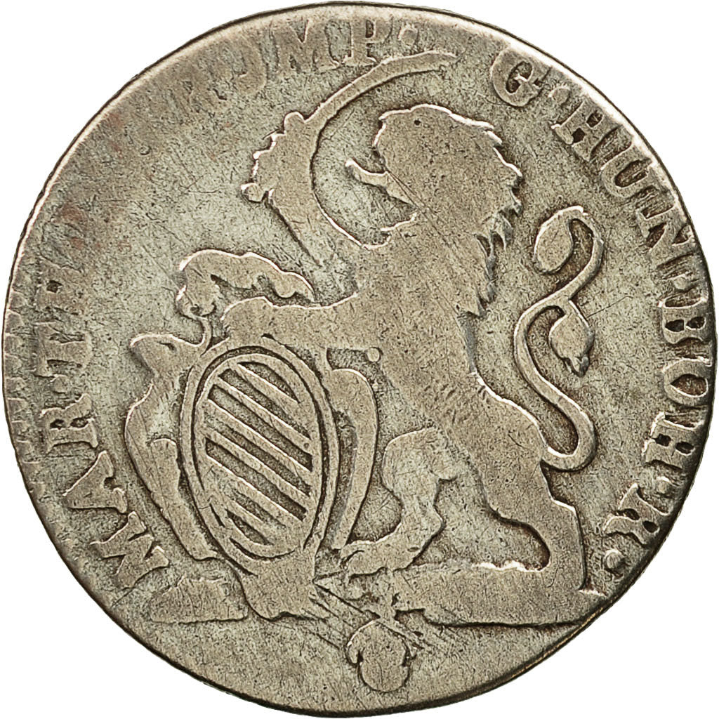 Coin, AUSTRIAN NETHERLANDS, Maria Theresa, Escalin, Schelling, 1767, Brussels