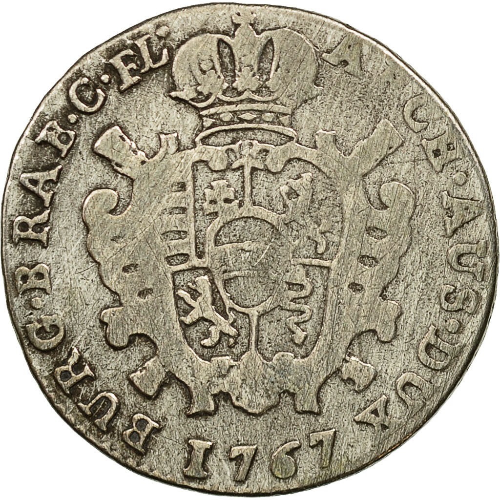 Coin, AUSTRIAN NETHERLANDS, Maria Theresa, Escalin, Schelling, 1767, Brussels