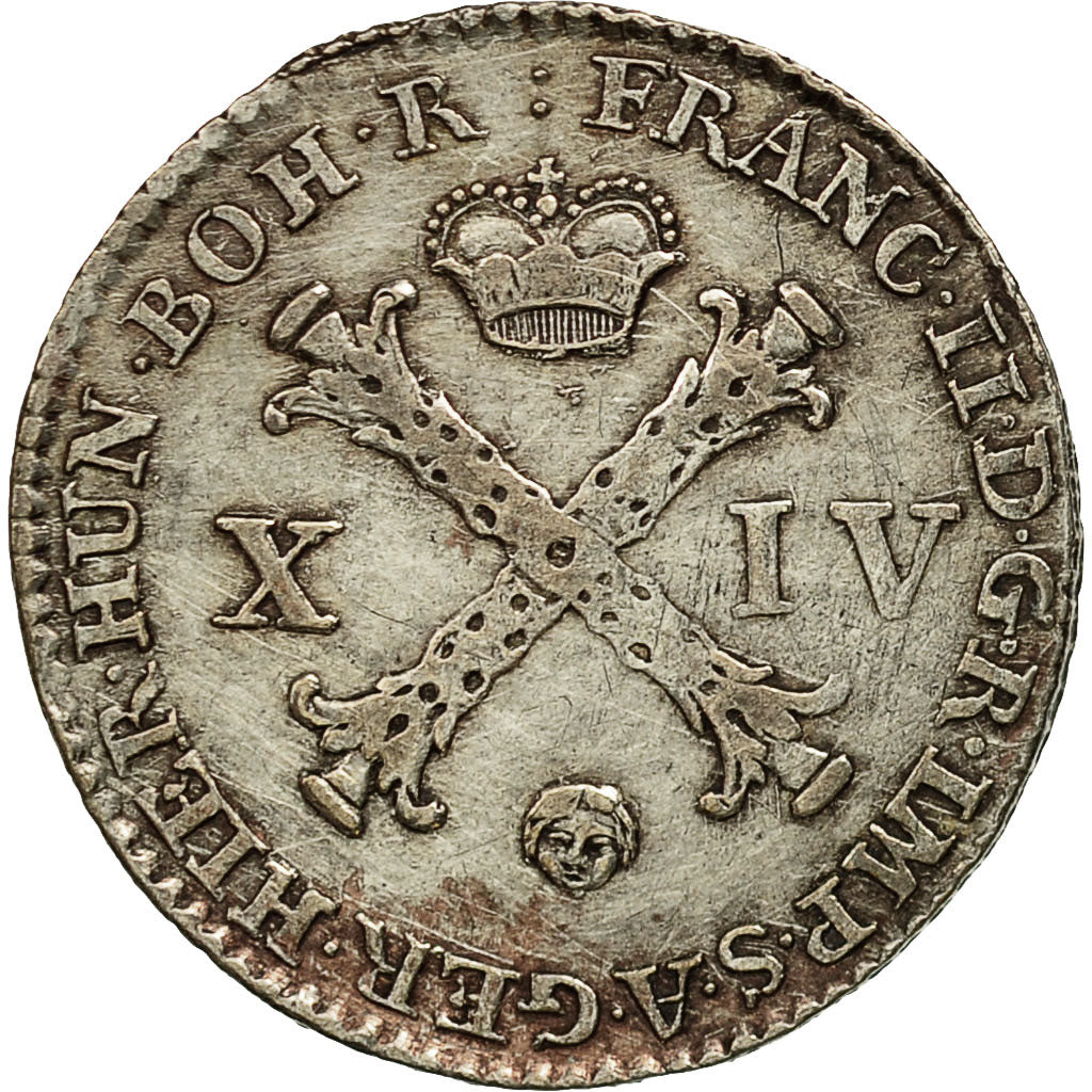 Coin, AUSTRIAN NETHERLANDS, Franz II, 14 Liards, 14 Oorden, 1793, Brussels
