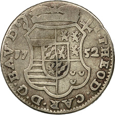 Moneta, LIEGE, John Theodore, Escalin, 6 Sols, 1752, Liege, B+, Argento, KM:165