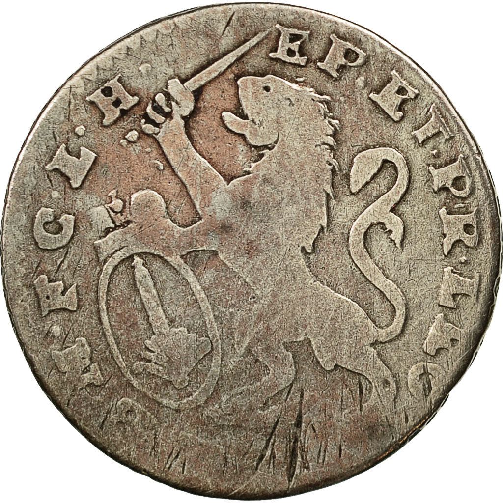 Monnaie, LIEGE, John Theodore, Escalin, 6 Sols, 1752, Liege, B+, Argent, KM:165