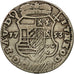 Moneda, LIEJA, John Theodore, Escalin, 6 Sols, 1753, Liege, BC+, Plata, KM:165