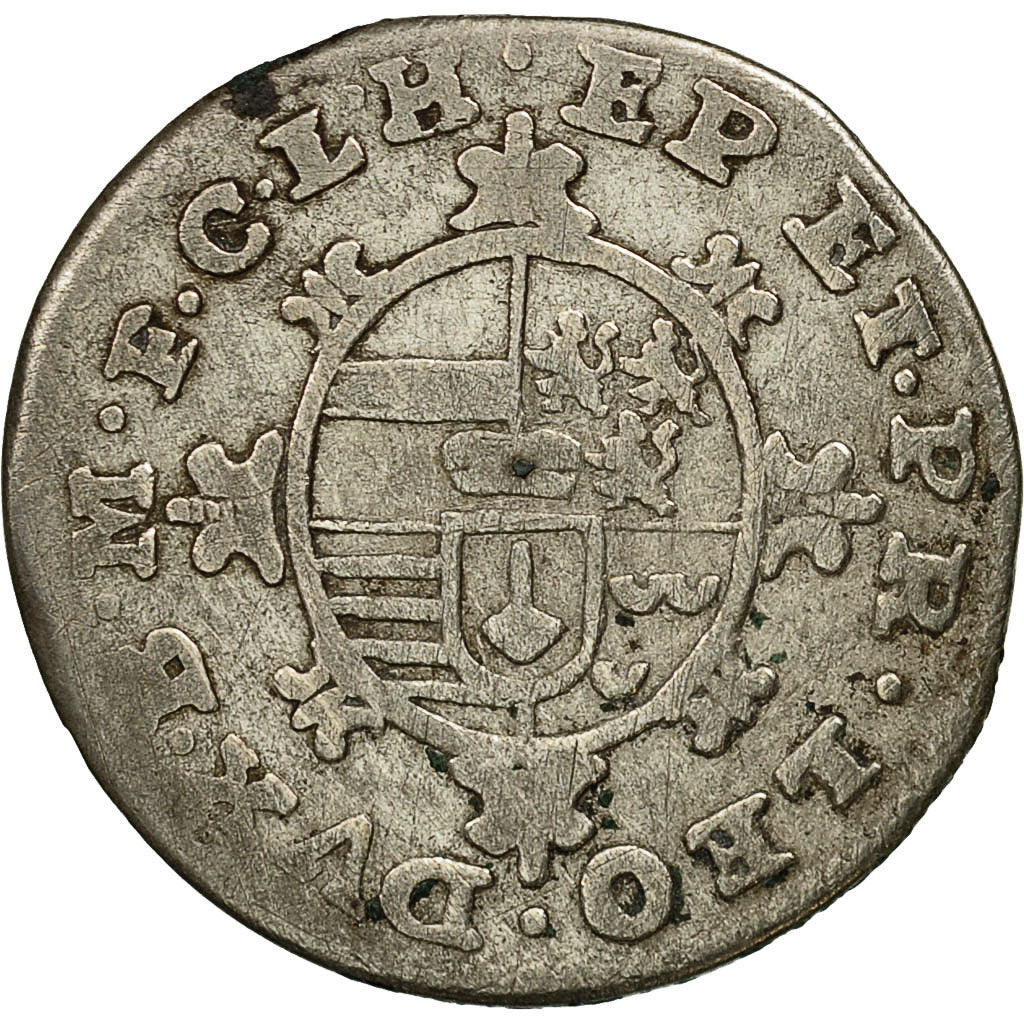 Coin, LIEGE, John Theodore, Plaquette, 1752, Liege, VF(30-35), Silver, KM:152