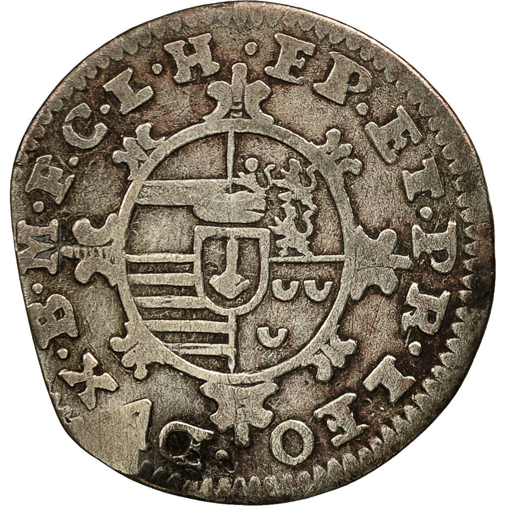 Coin, LIEGE, John Theodore, Plaquette, 1752, Liege, VF(30-35), Silver, KM:152