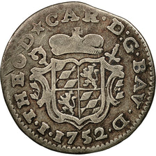 Coin, LIEGE, John Theodore, Plaquette, 1752, Liege, VF(30-35), Silver, KM:152