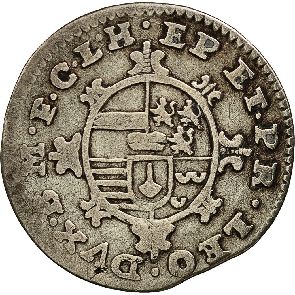 Coin, LIEGE, John Theodore, Plaquette, 1752, Liege, VF(30-35), Silver, KM:152