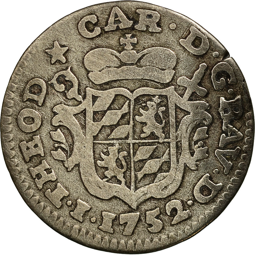Coin, LIEGE, John Theodore, Plaquette, 1752, Liege, VF(30-35), Silver, KM:152