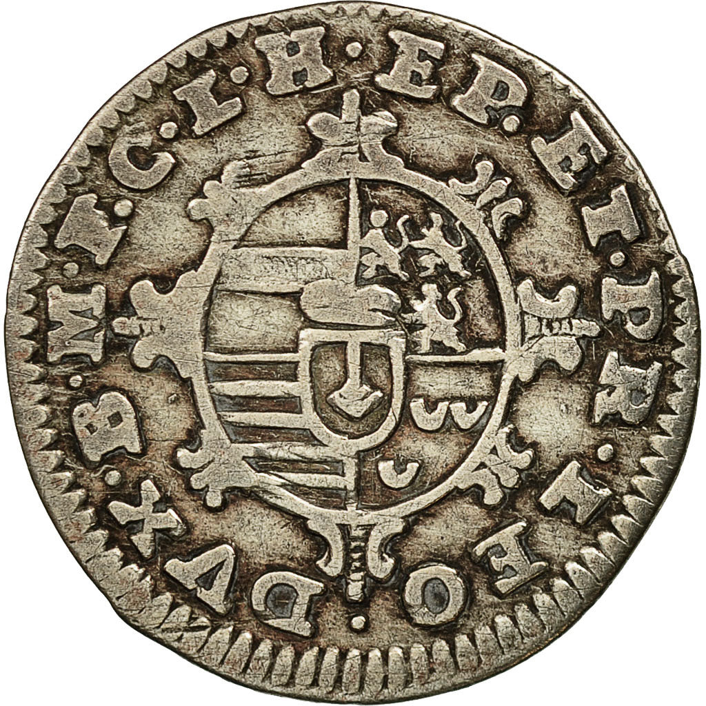 Coin, LIEGE, John Theodore, Plaquette, 1752, Liege, VF(30-35), Silver, KM:152