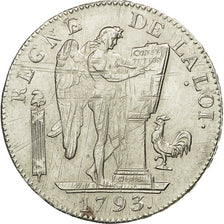 Coin, France, Écu de 6 livres françoise, 6 Livres, 1793, Paris, EF(40-45)