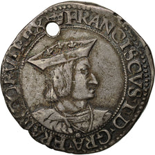 Munten, Frankrijk, François Ier, François Ier, Teston, Rouen, ZF+, Zilver