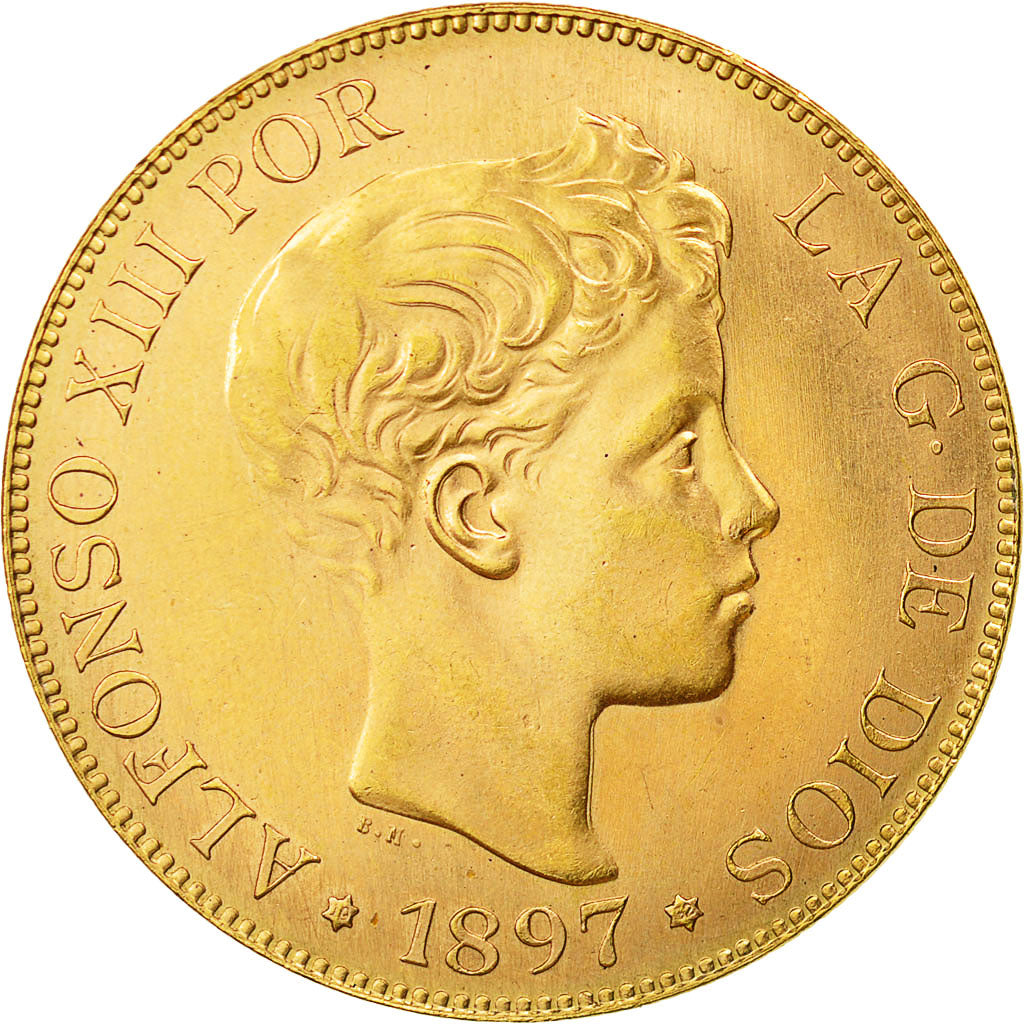 Coin, Spain, Alfonso XIII, 100 Pesetas, 1962, Madrid, MS(60-62), Red Gold