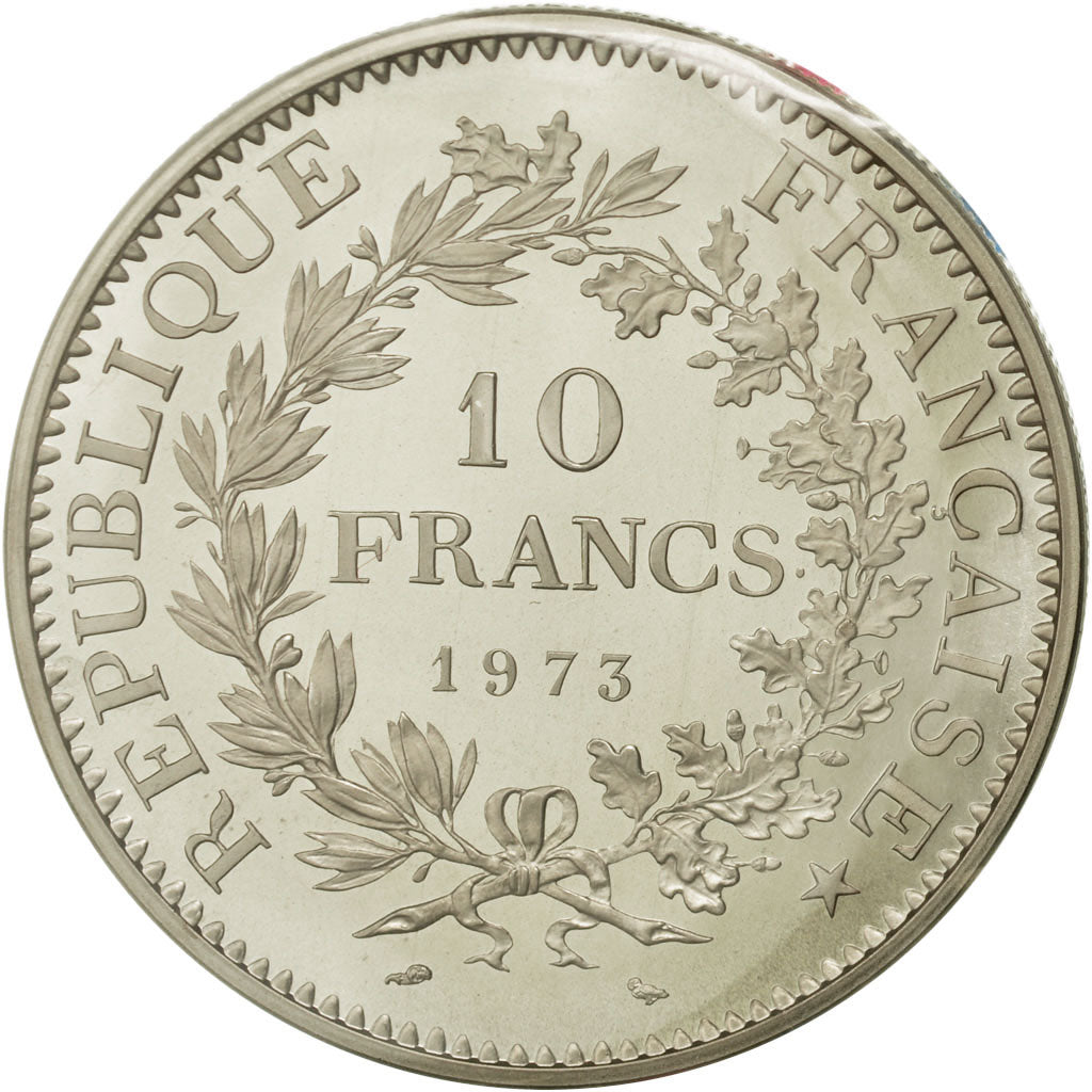 Coin, France, 10 Francs, 1973, MS(65-70), Silver, KM:P482, Gadoury:183.P1