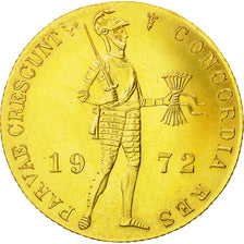 Coin, Netherlands, Beatrix, Ducat, 1972, St. Petersburg, MS(60-62), Gold