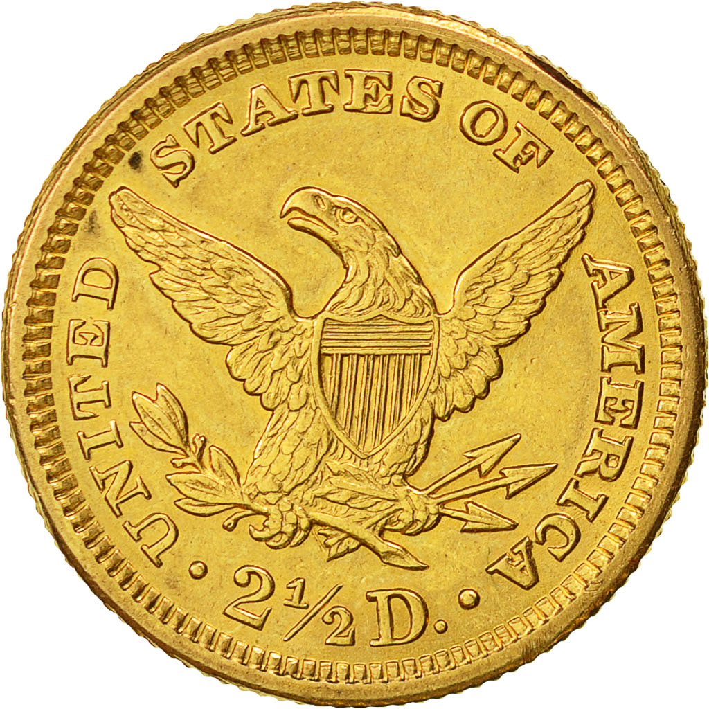 Monnaie, États-Unis, Coronet Head, $2.50, Quarter Eagle, 1907, U.S. Mint