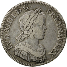 Monnaie, France, Louis XIV, 1/4 Ecu, 1644, Paris, TB+, Argent, KM:P61