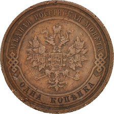 Coin, Russia, Nicholas II, Kopek, 1908, Saint-Petersburg, EF(40-45), Copper