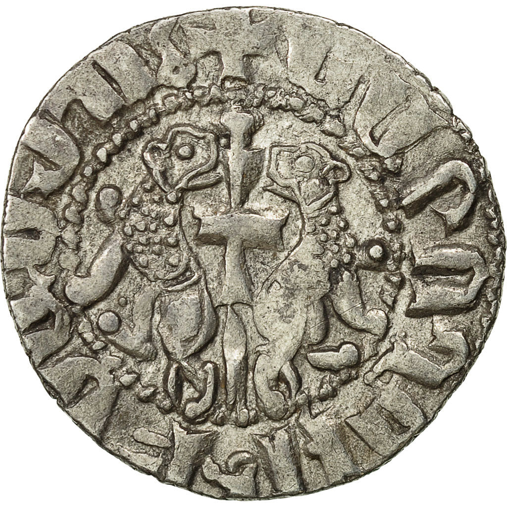 Coin, Armenia, Levon I, Tram, 1198-1219 AD, EF(40-45), Silver