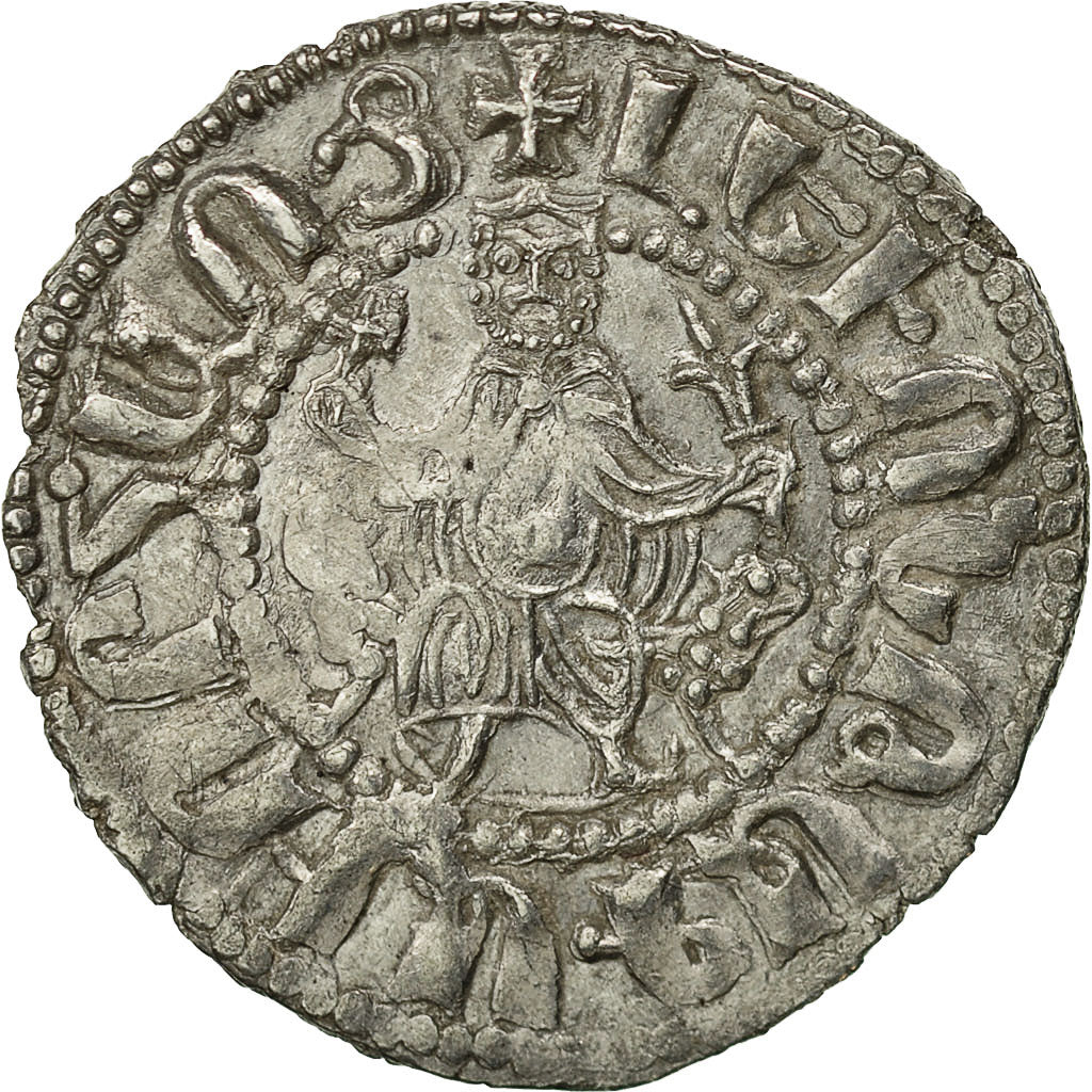 Coin, Armenia, Levon I, Tram, 1198-1219 AD, EF(40-45), Silver