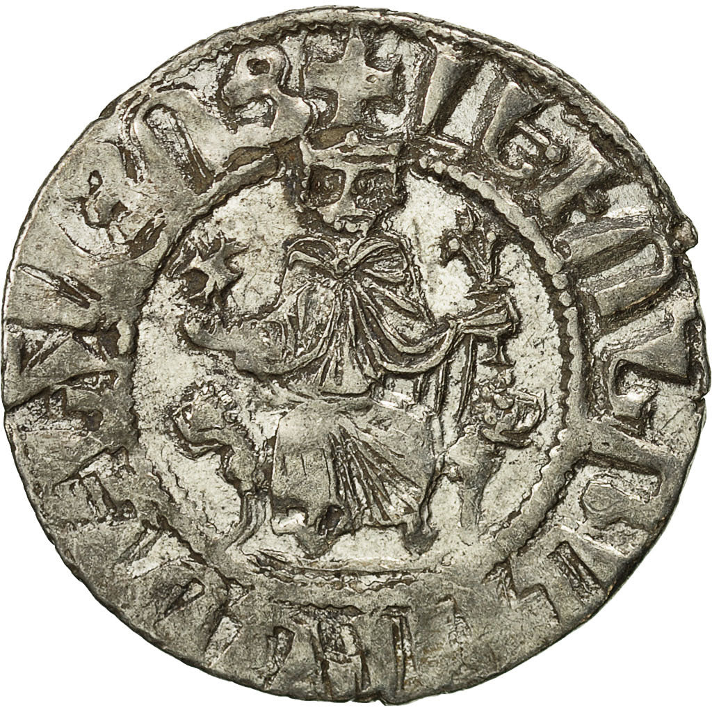 Coin, Armenia, Levon I, Tram, 1198-1219 AD, EF(40-45), Silver