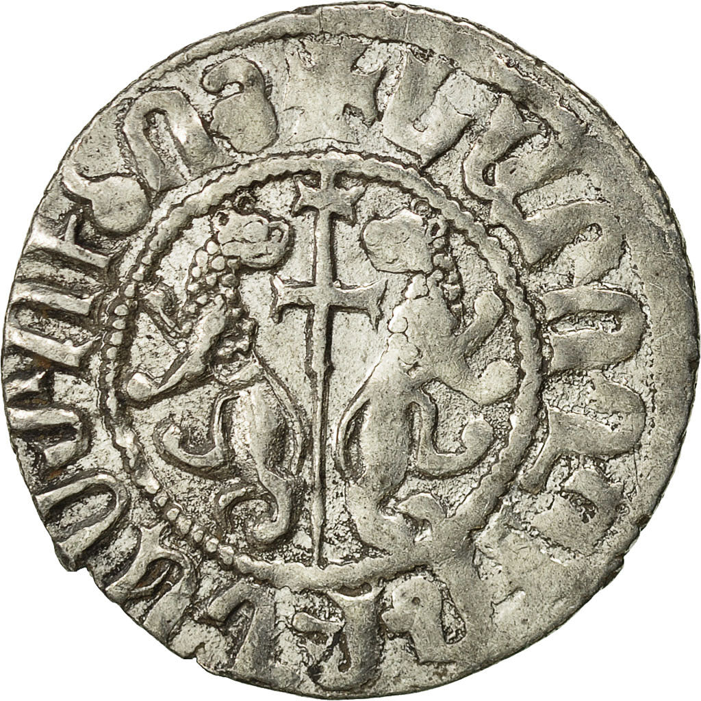 Coin, Armenia, Levon I, Tram, 1198-1219 AD, EF(40-45), Silver