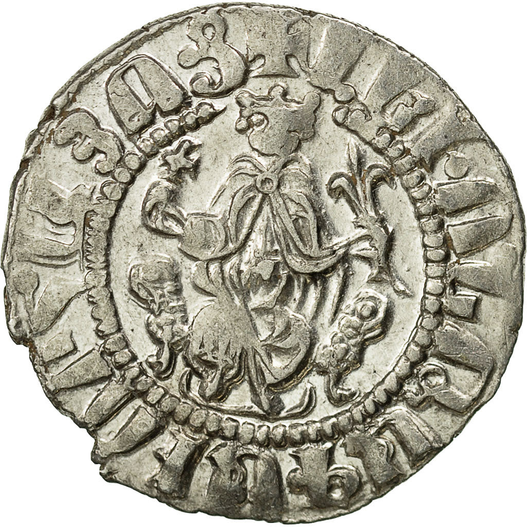 Coin, Armenia, Levon I, Tram, 1198-1219 AD, EF(40-45), Silver