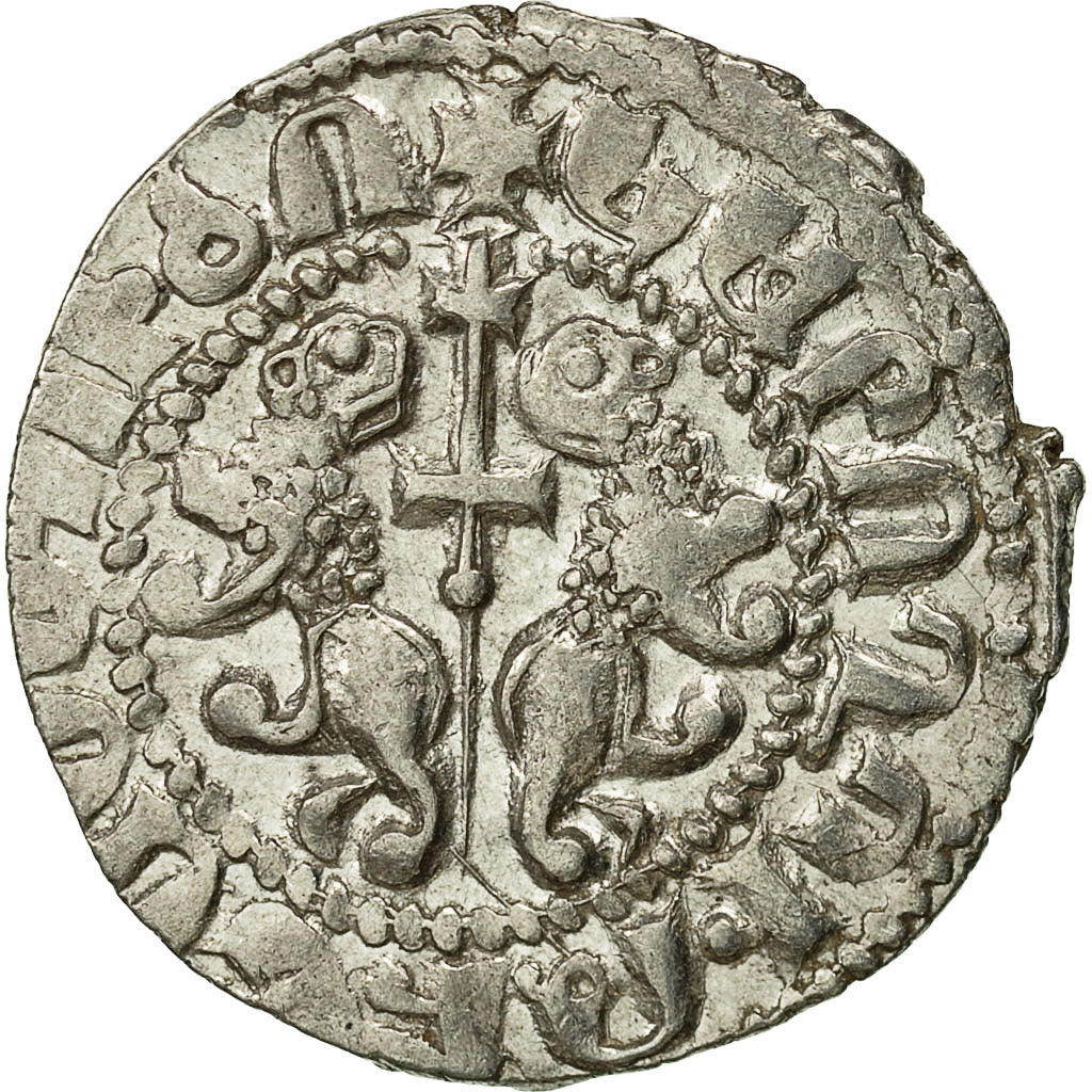 Coin, Armenia, Levon I, Tram, 1198-1219 AD, EF(40-45), Silver