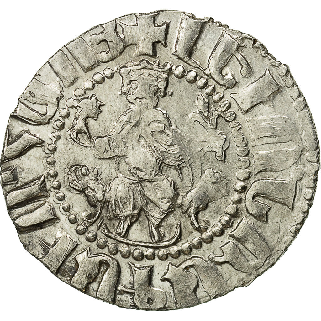 Coin, Armenia, Levon I, Tram, 1198-1219 AD, EF(40-45), Silver