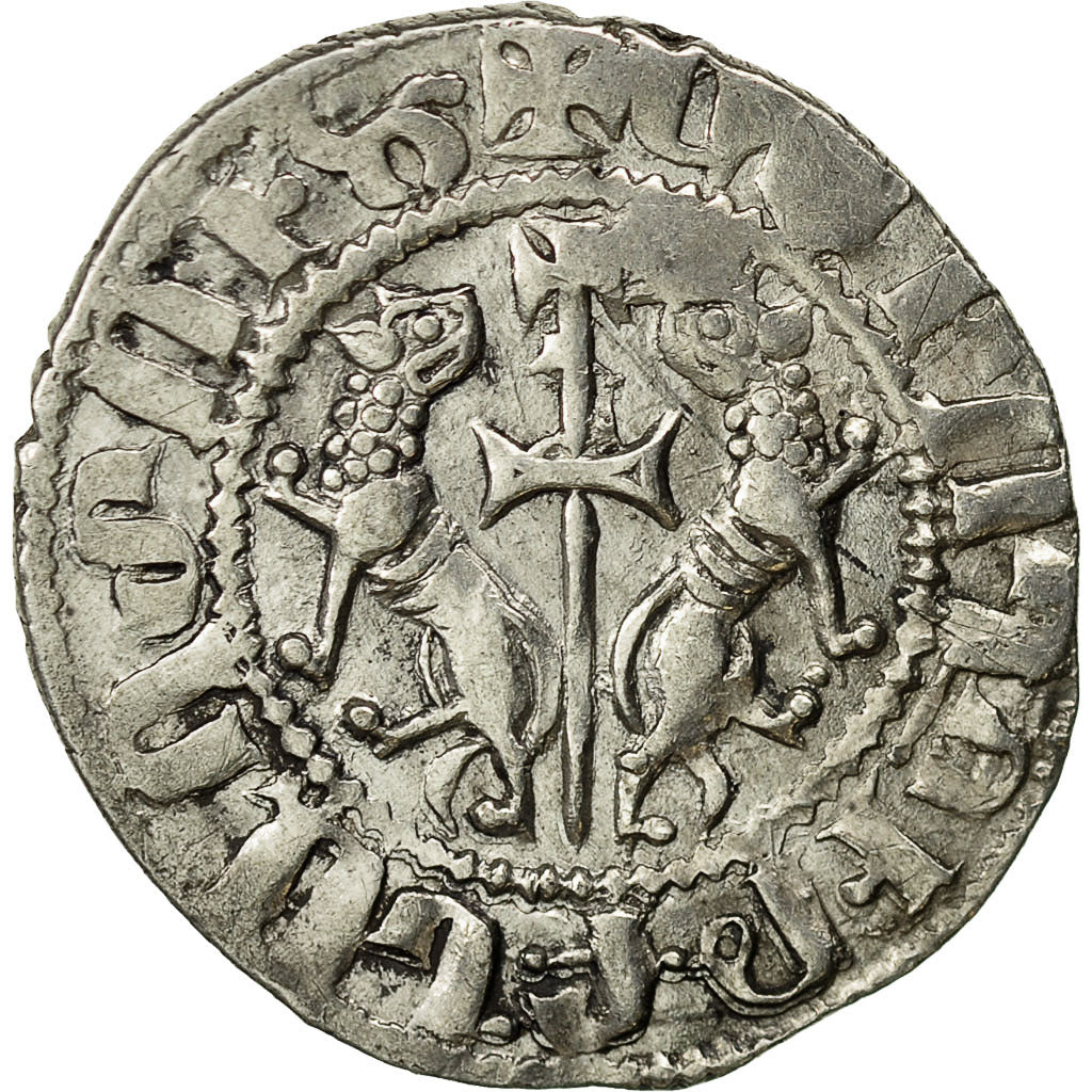 Coin, Armenia, Levon I, Tram, 1198-1219 AD, EF(40-45), Silver