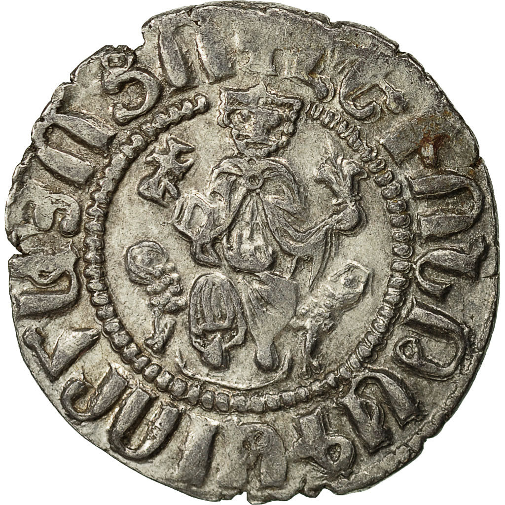 Coin, Armenia, Levon I, Tram, 1198-1219 AD, EF(40-45), Silver