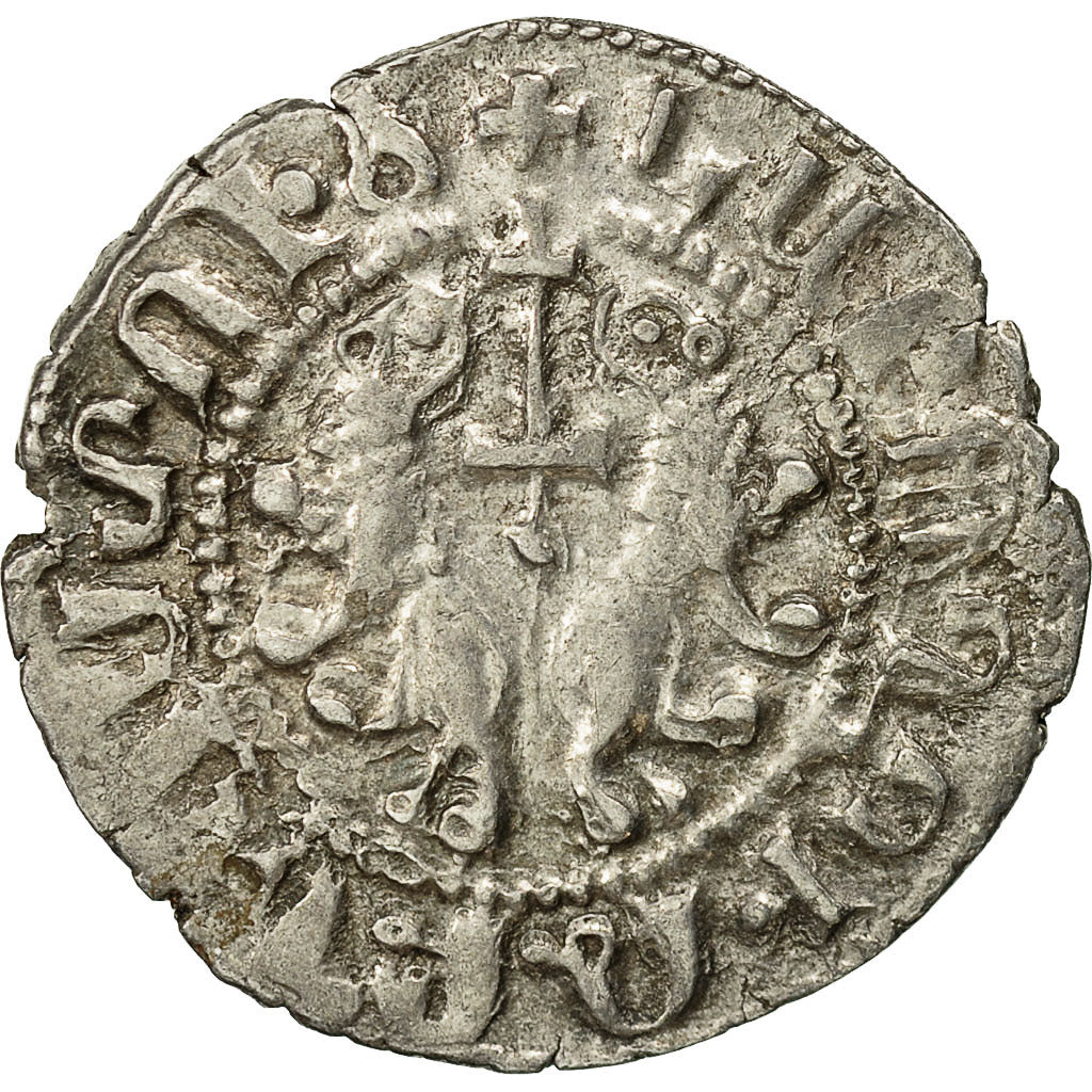 Coin, Armenia, Levon I, Tram, 1198-1219 AD, EF(40-45), Silver