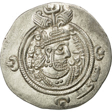Monnaie, Khusrau II (590-628), Khusrau II, Drachme, 616, SUP, Argent