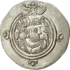 Moneda, Khusrau II (590-628), Khusrau II, Drachm, 616, EBC, Plata