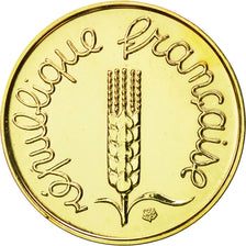 Coin, France, Épi, Centime, 2000, Paris, MS(65-70), Gold, KM:928a, Gadoury:91a