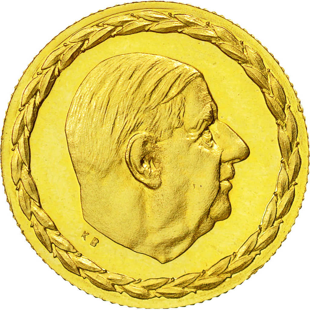 France, Medal, Charles De Gaulle, French Fifth Republic, History, 1970, MS(63)