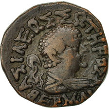 Moneta, Bactria, Hermaios, Tetradrachm, 40-1 BC, BB, Bronzo, Sear:7738