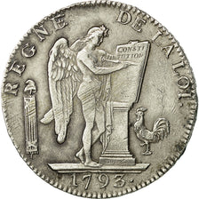 Moneta, Francia, Écu de 6 livres françoise, 6 Livres, 1793, Lille, BB