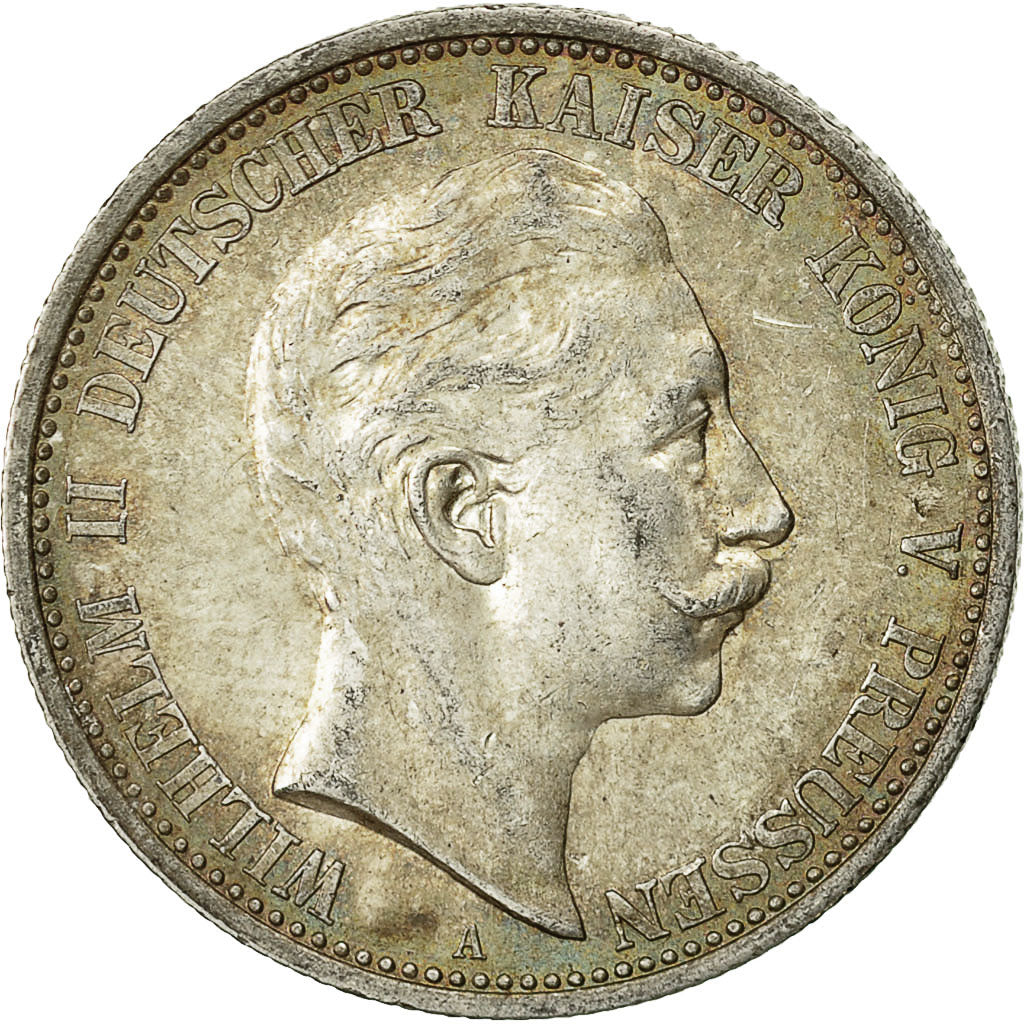 Münze, Deutsch Staaten, PRUSSIA, Wilhelm II, 2 Mark, 1905, Berlin, VZ, Silber